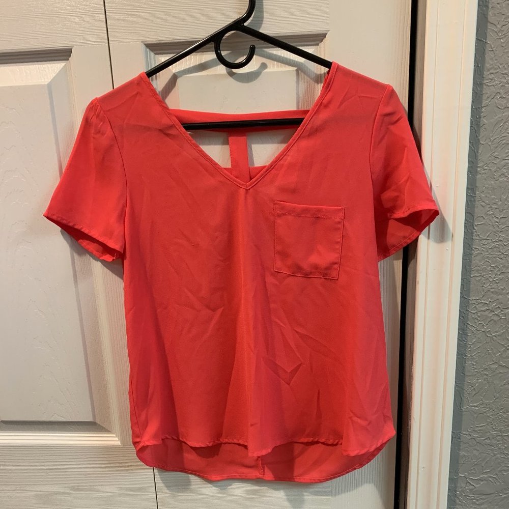 Pink Mesh Top